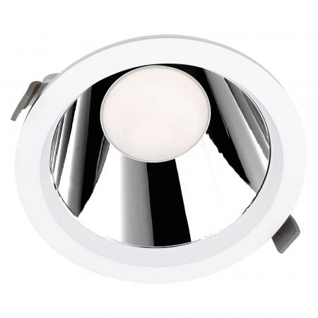 LEDVANCE LED-Downlight Slim 12–18W 3000–4000K weiß 55° UGR<19 IP44 MULTI SELECT