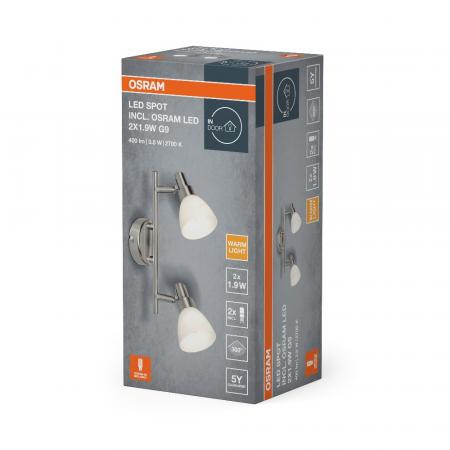 OSRAM 3-flammiger LED Decken Strahler Aluminium