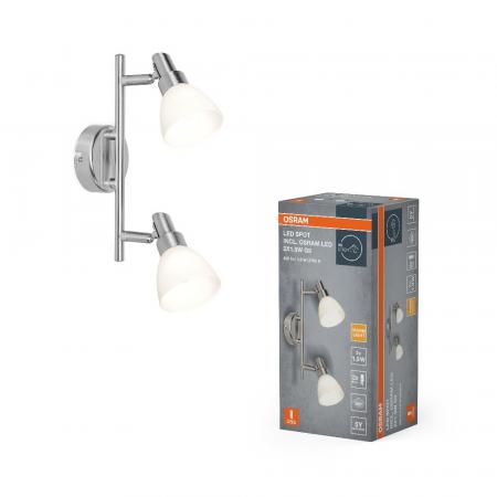 OSRAM 3-flammiger LED Decken Strahler Aluminium