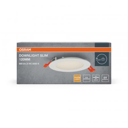 LED Einbauleuchte ultra slim OSRAM ø12cm weiß 3000K