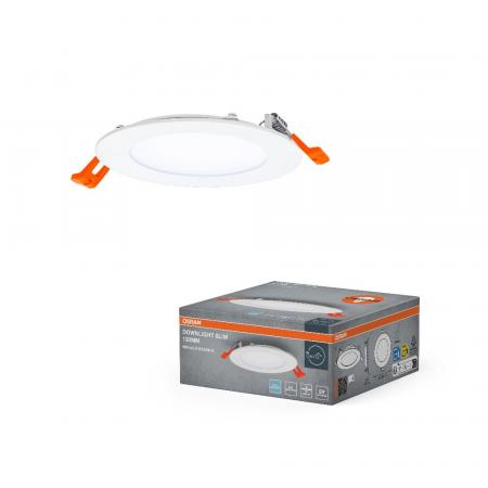 OSRAM  LED Downlight ultra slim ø12cm weiß kaltweißes Arbeitslicht - flaches Design, IP20, einfache Montage für Arbeitsräume und Küchen