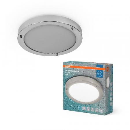 OSRAM Deckenleuchte fürs Badezimmer Classic Round 31cm Chrom IP44