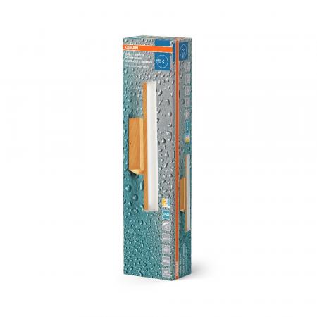 Osram Orbis Mirror LED-Spiegelleuchte fürs Badezimmer Wood Deco 40cm 6,8W IP44 Lichtfarbe per Klick von warmweiß auf kaltweiß änderbar