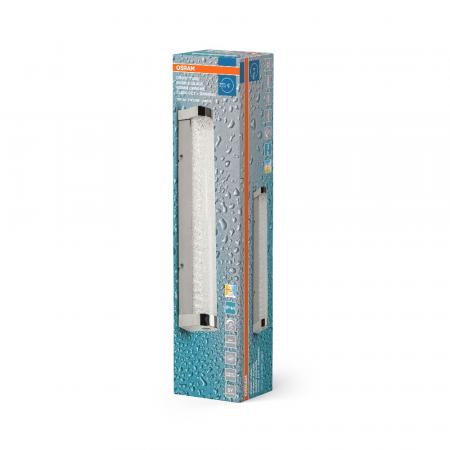 OSRAM Obris Tube Frost Glass Wandlampe & Spiegelleuchte Chrom  mit Blaseneffekt fürs Badezimmer Click CCT Dimmbar 40cm IP44 Chrom - mit umschaltbarer Farbtemperatur