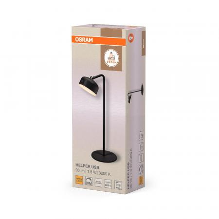 OSRAM  Decor Helper Gadget 830 USB - LED-Leuchte mit USB-Akku, 3000 K, Touch-DIM, magnetischer Wandhalterung, als Tischleuchte, Klemmleuchte oder Nachtlicht flexibel einsetzbar