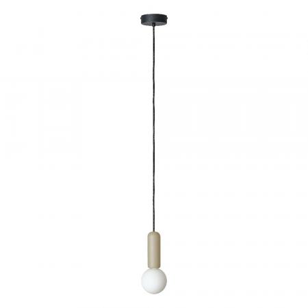 Osram Pendelleuchte Decor Conrete Mic mit G9 Fassung aus Beton mit Glaskugel in Beige