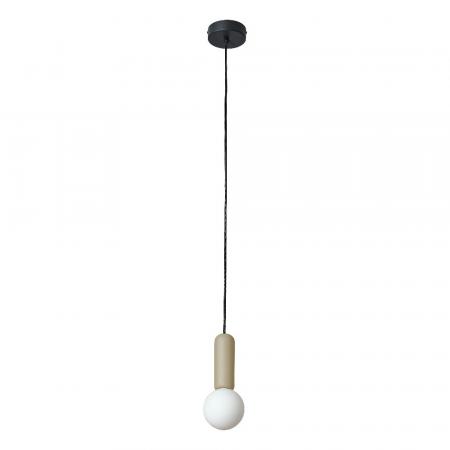 Osram Pendelleuchte Decor Conrete Mic mit G9 Fassung aus Beton mit Glaskugel in Beige