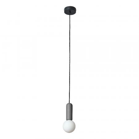 Osram Pendelleuchte Decor Conrete Mic mit G9 Fassung aus Beton mit Glaskugel in Anthrazit