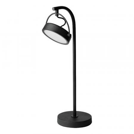 Osram Tischleuchte Decor Puck aus Stahl mit warmweißem Licht in Schwarz