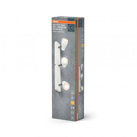 OSRAM LED Spot Pear 3er Wand- und Decken Strahler Weiß