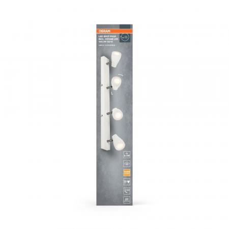 OSRAM LED Spot Pear 4er Wand- und Decken Strahler Weiß