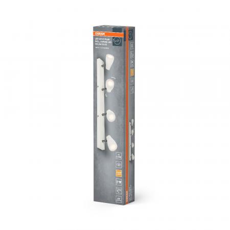 OSRAM LED Spot Pear 4er Wand- und Decken Strahler Weiß