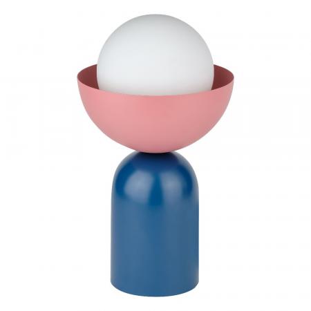 OSRAM Tischleuchte Decor Bowl Table in Blau/ Rosa Ø 20 cm aus Stahl mit E14 Fassung