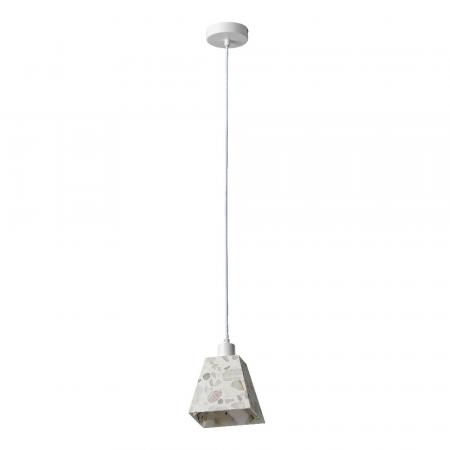 Pendelleuchte Decor Gleam aus Terrazzo Stein mit E14 Fassung Beige