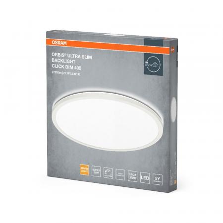 Osram Orbis Ultra Slm Backlight Deckenleuchte 40cm in Weiß dimmbar
