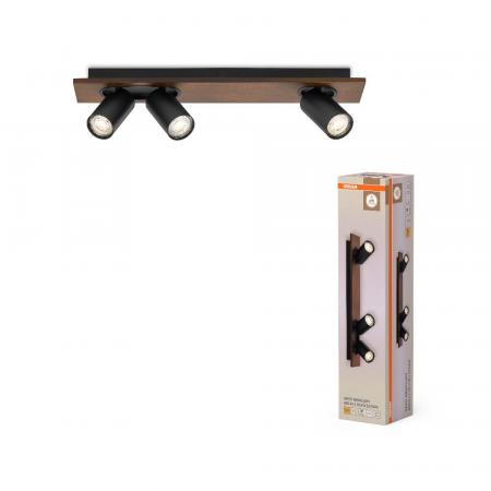 OSRAM Nachhaltiger 3er LED Decor Spot Mercury Wand- und Decken Strahler Schwarz mit hoher Farbwiedergabe