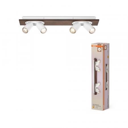 OSRAM Nachhaltiger 4er LED Decor Spot Mercury Wand- und Decken Strahler Weiß mit hoher Farbwiedergabe