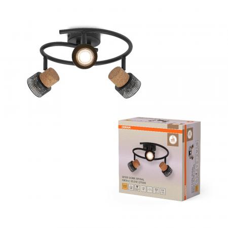 OSRAM  Nachhaltiger LED Spot Cork 3er Deckenstrahler Schwarz