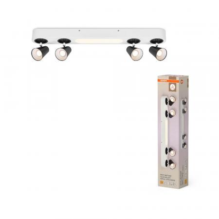 OSRAM 4er LED Deckenstrahler Decor Spot Neptune Weiß mit Click Select