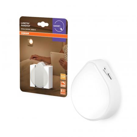 OSRAM Nachtlicht Lunetta Raindrop dimmbar Weiß