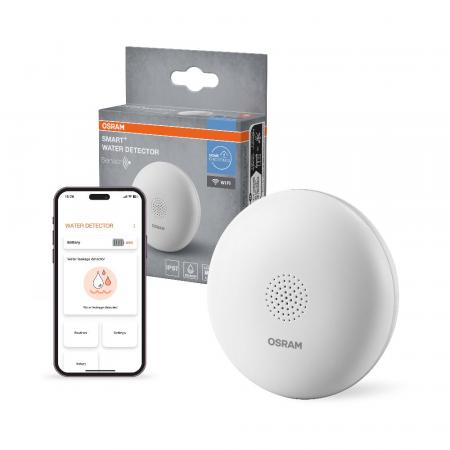 OSRAM SMART+ WiFi Wassermelder, 69 mm, weiß