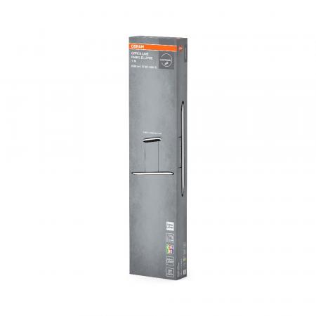 OSRAM LED Office Line Panel  Pendelleuchte Ellipse 57W Dimmbar schwarz UGR19 90Ra