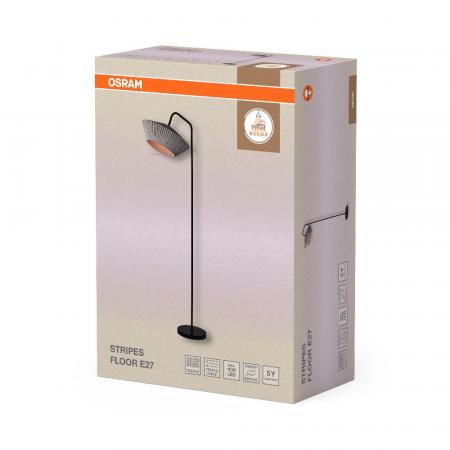 Osram Stehleuchte Decor Stripes in Anthrazit mit E27 Fassung Ø 40,5 cm