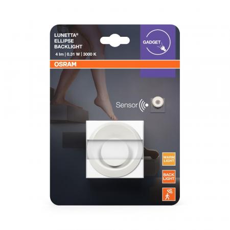 OSRAM Lunetta Backlight Ellipse Nachtlicht Lunetta Backlight Ellipse - Nachtlicht mit Bewegungsmelder, Tag-/Nachtsensor, für Innenbereiche