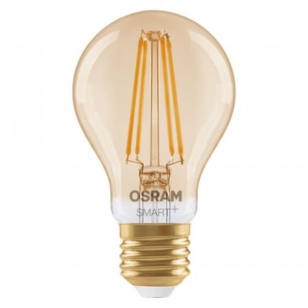 OSRAM E27 SMART+ Matter Filament Lampe Gold mit warmweißem Licht - kompatibel mit Matter-Systemen