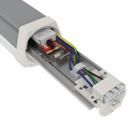 150cm LEDVANCE DAMP PROOF FLEX THROUGHWIRING Feuchtraumleuchte  DP FLEX TH 1500 P 42W ML 865 IP66 - Tageslichtweiß - mit Durchverdrahtung