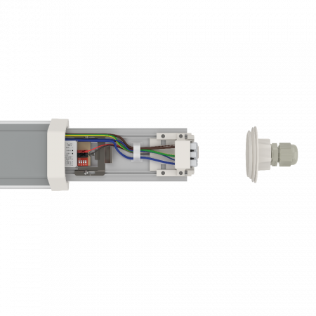 150cm LEDVANCE DAMP PROOF FLEX THROUGHWIRING Feuchtraumleuchte DP FLEX TH 1500 P 42W ML 840 IP66 - neutralweiß - mit Durchverdrahtung