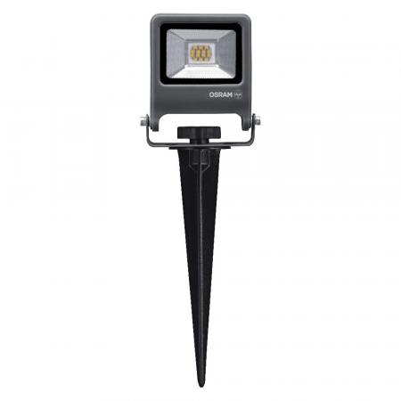 OSRAM 4099854585838 ENDURA Garden Flood Erdspießstrahler 10W 3000K IP65 Dunkelgrau