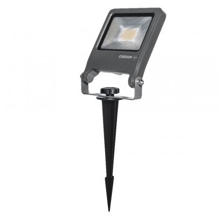 OSRAM ENDURA Garden Flood Erdspießstrahler 20W 3000K IP65 Dunkelgrau