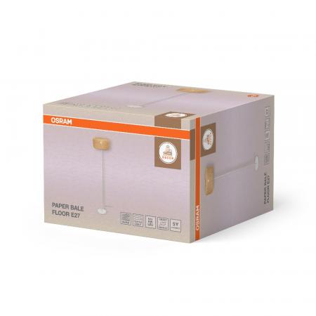 OSRAM Stehleuchte Decor Bale aus Papier mit E27 Fassung beige
