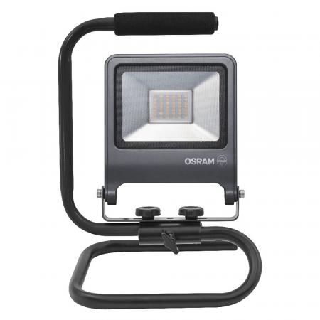 Osram LED WORKLIGHT 30W 840 S-STAND 4000K IP65 LED-Baustrahler mit Tragegriff grau