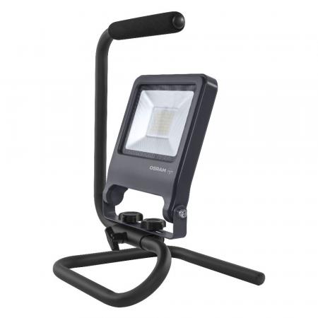 Osram LED WORKLIGHT 30W 840 S-STAND 4000K IP65 LED-Baustrahler mit Tragegriff grau