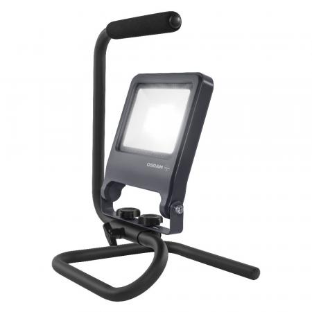 Osram LED WORKLIGHT 30W 840 S-STAND 4000K IP65 LED-Baustrahler mit Tragegriff grau