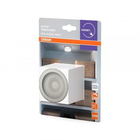 OSRAM LED Akku Garderoben und Möbelleuchte mobil - dimmbar und aufladbar via USB, IP20-Schutz, für Garderobe/Kinderschlafzimmer