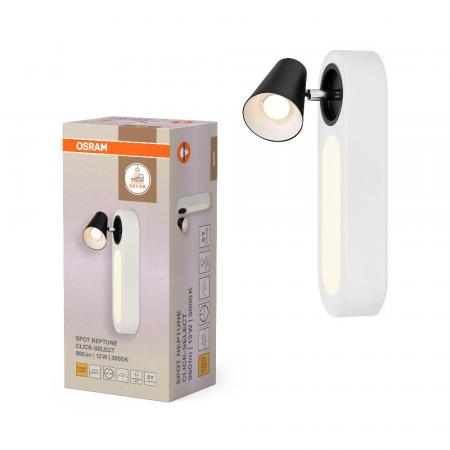 OSRAM 1er LED Wand- und Decken Strahler Decor Spot Neptune Weiß mit Click Select