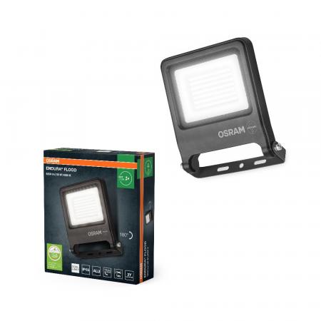 OSRAM LED Außen Fluter ENDURA FLOOD 50W 4000K neutralweiß IP65 grau