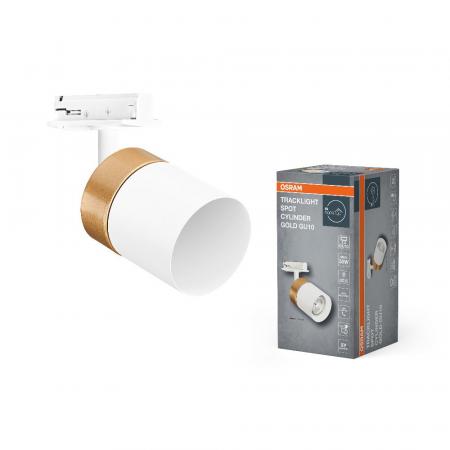 OSRAM 1-Phasen Schienen Leuchtkopf Tracklight Spot Mini Cylinder GU10 Gold/Weiß