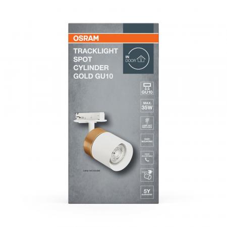OSRAM 1-Phasen Schienen Leuchtkopf Tracklight Spot Mini Cylinder GU10 Gold/Weiß