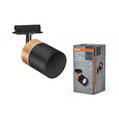 OSRAM 1-Phasen Schienen Leuchtkopf Tracklight Spot Mini Cylinder GU10 Gold/Schwarz