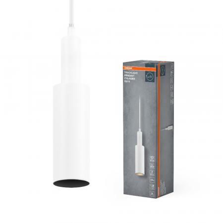 OSRAM 1-Phasen Schienen Pendelleuchte Tracklight Pendant Cylinder GU10 weiß