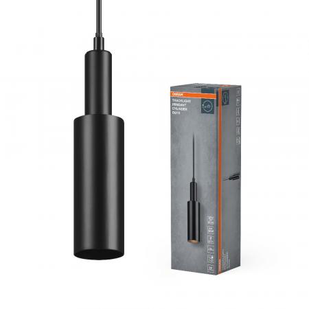 OSRAM 1-Phasen Schienen Pendelleuchte Tracklight Pendant Cylinder GU10 schwarz