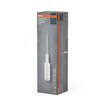 OSRAM 1-Phasen Schienen Pendelleuchte Tracklight Pendant Cylinder GU10 weiß