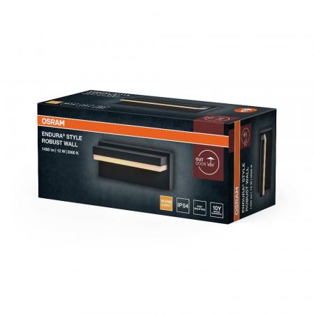 OSRAM ENDURA Style Robust Wandleuchte 12W IP54 Dunkelgrau