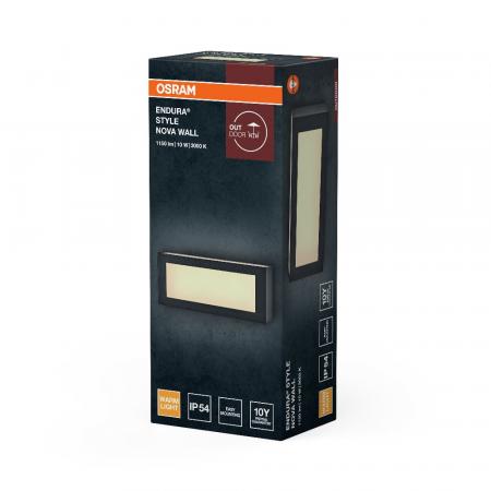 OSRAM ENDURA Style Nova Wandleuchte 10W IP54 Dunkelgrau