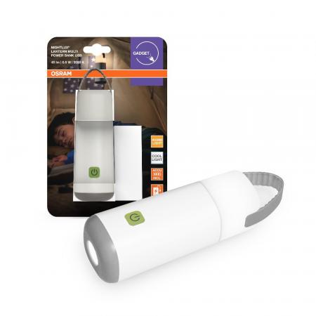 OSRAM mobiles LED Nachtlicht mit Akku Powerbank Funktion USB - Taschenlampenfunktion, für den Innenbereich