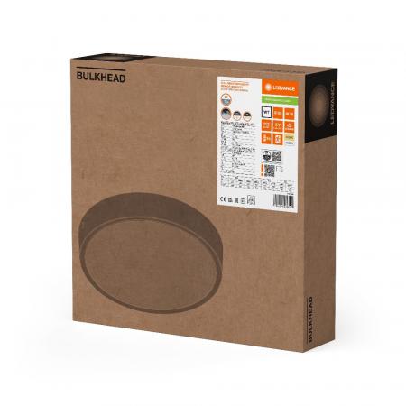 LEDVANCE Wand- und Deckenleuchte BULKHEAD ROUND EMERGENCY SENSOR - BLKH RD EL SN 300 P 20.5W ML 83040 weiß IP65